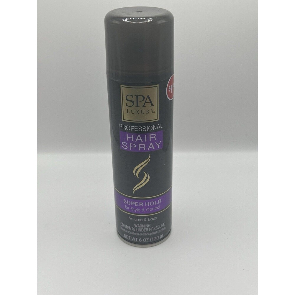 Spa Luxury Professional Hair Spray Super Hold For Style & Control Net Wet 6 Oz